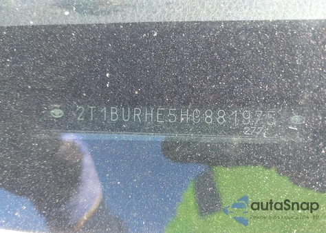 2017 Toyota Corolla Se z USA, uszkodzony, nr VIN 2T1BURHE5HC881975